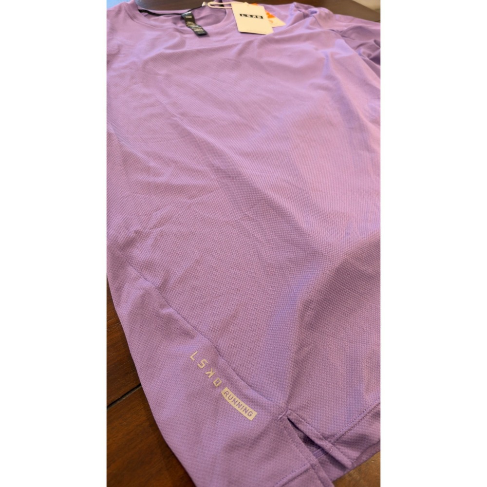 LSKD Mens Pace Running Tee Dahlia Purple Large MASS00606 Performance Shirt NWT - Picture 16 of 16
